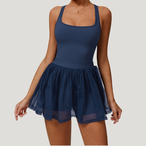 mesh tennis dress Mesh Tennis Skirt Dress – LimmiFit