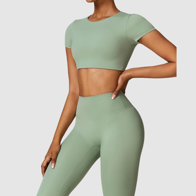 Short-Sleeve Crop Top