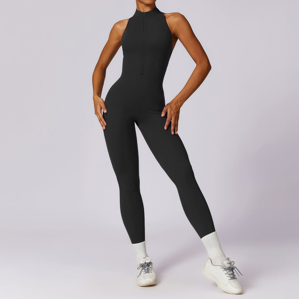 Sleeveless High-Neck Bodysuit